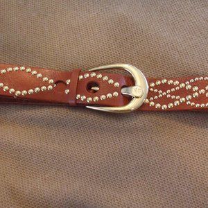 Michael Kors Leather Studded Belt